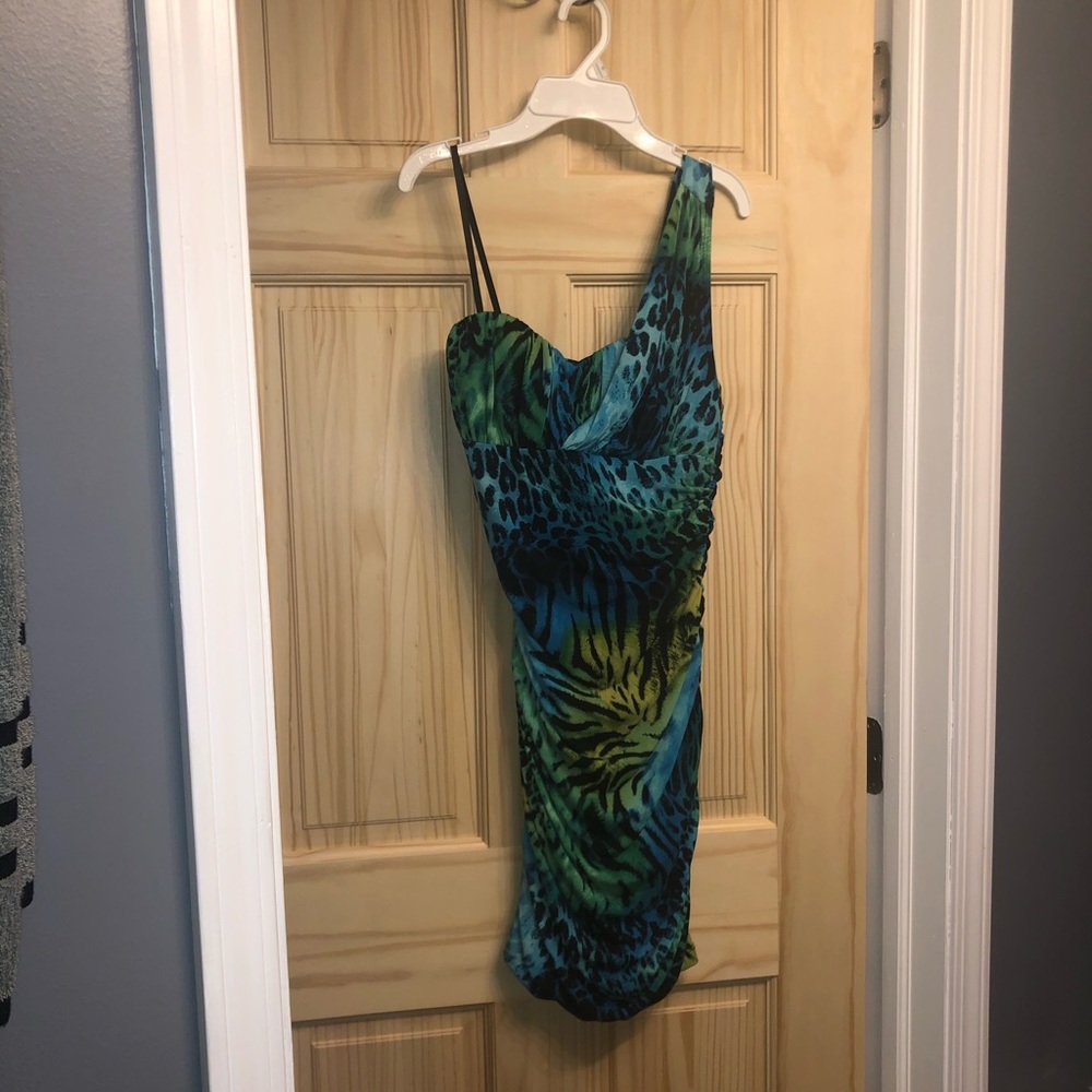 Animal print going out dress